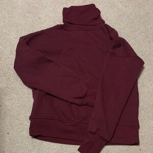 Burgundy Turtleneck Sweater